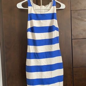 Zara Stretch Body Con Stripe Sexy Dress S
